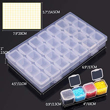 Load image into Gallery viewer, ARTDOT 28 Girds 2 Pack Diamond Painting Storage Containers Portable Bead Storage Container for Diamond Painting Accessories
