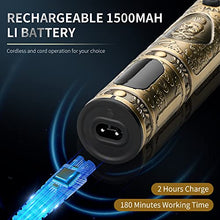 Load image into Gallery viewer, Suttik Hair Clippers for Men, Cordless Clippers for Hair Cutting, Rechargeable Beard Hair Trimmer, Professinoal Hair Clippers for Barber, T-blade Edgers Clippers Outline Trimmer with Led Display, Gold
