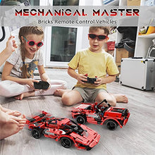 Load image into Gallery viewer, STEM Toy Building Toys Gifts for Age 5, 6, 7, 8, 9, 10, 11, 12 Years Old Kids Boys Girls, 2 in 1 Remote Control Racing Car Building Blocks, 351 Pcs DIY Building Kits, Engineering Construction Toy
