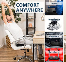 Load image into Gallery viewer, ComfiLife Gel Enhanced Seat Cushion - Non-Slip Orthopedic Gel &amp; Memory Foam Coccyx Cushion for Tailbone Pain - Office Chair Car Seat Cushion - Sciatica &amp; Back Pain Relief (Black)

