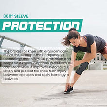 Load image into Gallery viewer, MODVEL Knee Braces for Knee Pain Women &amp; Men - 2 Pack Knee Brace for Knee Pain Set, Knee Brace Compression Sleeve, Knee Braces for Knee Pain Meniscus Tear, ACL &amp; Arthritis Pain Relief - Knee Sleeves
