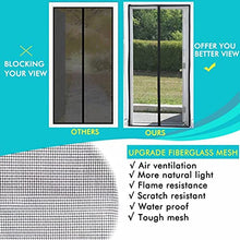 Load image into Gallery viewer, Magnetic Screen Door Fiberglass Mesh Screen Door with Magnets, Screen for Sliding Glass Door French Door Patio Door, Full Frame Hook &amp; Loop, Hands Free, Pet Friendly (36"x82")
