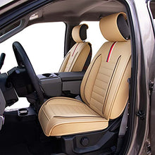 Load image into Gallery viewer, Oasis Auto Tailor Fit Seat Covers Compatible with 2009-2022 Ford F-150 F150 F-250 F250 F350 F350 (FF-01 Full Set, Tan)

