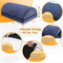 Load image into Gallery viewer, Foot Rest for Under Desk at Work, Ergonomic Memory Foam Foot Stool Cushion for Home Office, Gaming, Computer - Adjustable 2 Heights Under Desk Footrest with Breathable Washable Cover by AMERIERGO

