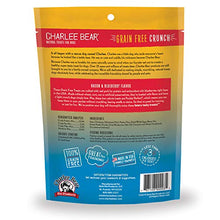 Load image into Gallery viewer, Charlee Bear Grain Free Crunch Dog Treats, Bacon &amp; Blueberry Flavor, 8 oz

