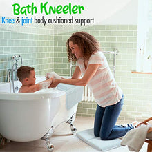 Load image into Gallery viewer, Elis &amp; Alis Bath Kneeler with Elbow Rest Pad, Baby Bath Kneeling Set, Knee and Elbow Cushioned Support, Water Resistant Fabric, Mesh Pocket for Infant Toys &amp; Bathing Accessories
