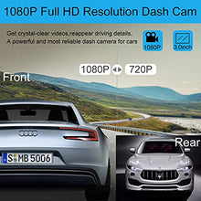Load image into Gallery viewer, Dash Cam Front and Rear, Dash Camera for Cars 1080P Full HD Dual Dash Cam 3" IPS Screen in Car Camera Front and Rear Night Vision,170°Wide Angle Motion Detection Parking Monitor G-Sensor(with SD Card)
