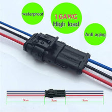 Load image into Gallery viewer, YETOR Way Car Waterproof Electrical Connector,16 AWG 3 pin Plug Auto Electrical Wire Connectors Marine for Car, Truck, Boat, and Other Wire Connections.(5 Pack)¡­
