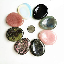Load image into Gallery viewer, Gemgogo White Moonstone Crystal Thumb Worry Stone Water Drop Chakra Stones Reiki Healing Crystals -Forget About Trouble Tumbled Palm Stone for Good Luck,Protection Chakra Stones,Feng Shui Ornament
