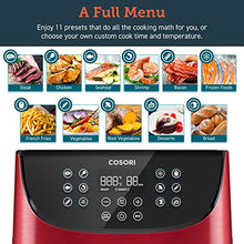 Load image into Gallery viewer, COSORI Air Fryer(100 Recipes, Rack &amp; 4 Skewers),3.7QT Electric Hot Air Fryers Oven Oilless Cooker, 11 Presets, Preheat &amp; Shake Reminder, LED Touch Digital Screen, Nonstick Basket, 1500W, Red
