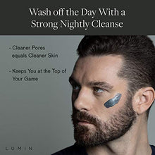Load image into Gallery viewer, Men’s No-Nonsense Charcoal Cleanser (1.7 oz.): Unclog Pores of Oil, Dirt, and Pollution - Experience a Smooth and Fresh Face - Korean Made Grooming for the Modern Man - Reach Your Best Look with Lumin
