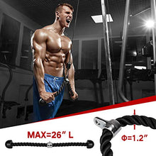 Load image into Gallery viewer, Mikolo Fitness LAT and Lift Pulley System, Dual Cable Machine(70'' and 90'') with Upgraded Loading Pin for Triceps Pull Down, Biceps Curl, Back, Forearm, Shoulder-Home Gym Equipment(Patent)
