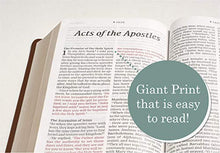 Load image into Gallery viewer, NLT Personal Size Giant Print Holy Bible (Red Letter, Genuine Leather, Brown): Includes Free Access to the Filament Bible App Delivering Study Notes, Devotionals, Worship Music, and Video
