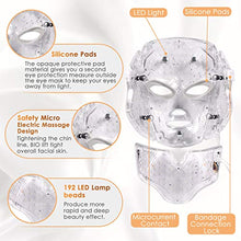 Load image into Gallery viewer, Photon Skin Rejuvenation Face &amp; Neck Mask | LED Photon Red Blue Green Therapy 7 Color Light Treatment Anti Aging Spot Removal Wrinkles Whitening Facial Skin Care Mask
