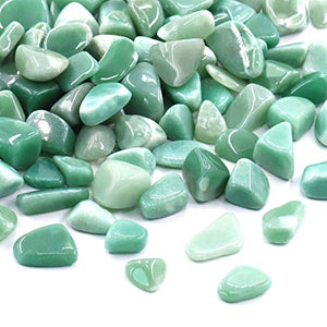 Hilitchi 1lb Bulk Large Natural Tumbled Polished Brazilian Stones Gemstone Healing Crystals Quartz for Wicca, Reiki, and Energy Crystal Healing (Green Aventurine About 1lb/450g/16oz/bag)