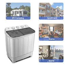 Load image into Gallery viewer, Portable Washing Machine 17lbs Compact Twin Tub Washer and Dryer Combo for Apartments,Dorms,RV's,College Rooms,Camping
