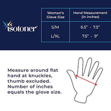 Load image into Gallery viewer, isotoner Women's Spandex Shortie Gloves with Leather Palm Strips, Camel, Small / XLarge
