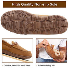 Load image into Gallery viewer, LseLom Mens Slippers Moccasin for Men Indoor/Outdoor House Slippers Microsuede Memory Foam Slip On House Shoes Beige Size 8
