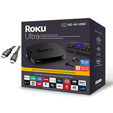 Load image into Gallery viewer, Roku Ultra Streaming Media Player 4K/HD/HDR Premium JBL Headphones w/Ghost Manta 4K HDMI Cable
