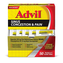 Load image into Gallery viewer, Advil Respiratory Sinus Congestion and Pain Relief Medicine &amp; Fever Reducer with Ibuprofen and Phenylephrine HCl, 50 Count
