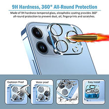 Load image into Gallery viewer, [3 Pack] QHOHQ Tempered Glass Camera Lens Protector for iPhone 13 Pro Max 6.7" ＆ iPhone 13 Pro 6.1", 9H Hardness, Ultra HD Clear, Anti-Scratch,Easy Install, Case Friendly [Does not Affect Night Shots]
