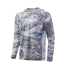 Load image into Gallery viewer, Huk Men's Pursuit Camo Vented Long Sleeve 30 UPF Fishing Shirt, Mossy Oak Hydro Standards, Medium
