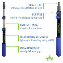 Load image into Gallery viewer, EVERSPROUT SnowBuster 1.5-to-4 Foot Extendable Ice Scraper &amp; Snow Brush Kit (Scraper, Brush, Pole) | 8-10 Ft Standing Reach | Long Extension Handle for SUV/Truck/Car Windshield, Windows, Roof
