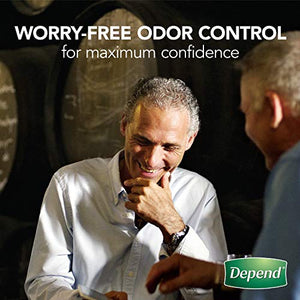 Depend Incontinence Guards/Bladder Control Pads for Men, Maximum Absorbency, 168 Count (2 Packs of 84) (Packaging May Vary)