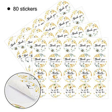 Load image into Gallery viewer, 80 Bumble Bee Thank You Stickers, Baby Shower Thank You Stickers, Mommy to Bee Baby Shower Favor Label Decorations(2 Inch)
