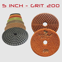 Load image into Gallery viewer, STADEA Premium Grade Wet 5" Diamond Polishing Pads Set For CONCRETE Polish
