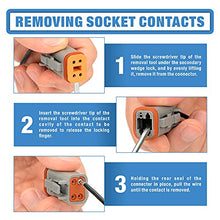 Load image into Gallery viewer, IWISS DEUTSCH DT Connector Kit in 2,3,4,6,8,12 Pin Configurations, Size 16 Stamped Formed Contacts(AWG 14), Wedgelock &amp; Pin Extraction Tools, Ideal for Automotive Aftermarket Service, 519PCS
