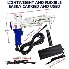 Load image into Gallery viewer, BLBO Tufting Gun,Cut Pile and Loop Pile 2in1 Dual-Use rug gun rug making kit,Embroidery Machine punch needle kit DIY Efficient Hand-Held Knitting Machine 5-45 Stitches/Sec(Tufting Gun kit Adjustable)

