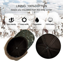 Load image into Gallery viewer, Jeff &amp;Aimy Womens Winter Fitted 62% Wool Tweed Earflap Dad Elmer Fudd Hat Baseball Cap for Men CamoGray L
