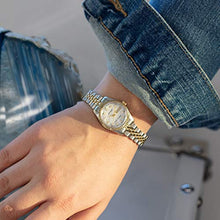 Load image into Gallery viewer, Armitron Women's 75/2475MOP Genuine Crystal Accented Two-Tone Bracelet Watch
