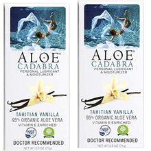 Load image into Gallery viewer, Aloe Cadabra Flavored Personal Lubricant &amp; Moisturizer for Her, Him &amp; Couples, Best Natural Lube Oral Gel Vanilla, 2.5 oz (Pack of 2)
