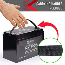 Load image into Gallery viewer, GLI Lithium-ion Deep Cycle Rechargeable Battery – 12v 100Ah IP54 Extreme Weather Resistant – up to 5,000 Cycle Long-Life – for Marine, Trolling Motors, RV, Off-Grid and Solar – with Charger &amp; Cables
