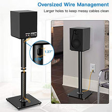 Load image into Gallery viewer, PERLESMITH Universal Floor Speaker Stands 26 Inch for Surround Sound, Klipsch, Sony, Edifier, Yamaha, Polk &amp; Other Bookshelf Speakers Weight up to 22lbs - 1 Pair
