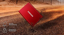 Load image into Gallery viewer, SAMSUNG T7 Portable SSD 1TB - Up to 1050MB/s - USB 3.2 External Solid State Drive, Red (MU-PC1T0R/AM)
