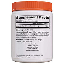 Load image into Gallery viewer, Doctor's Best Vitamin C Powder with Quali-C, Healthy Immune System, Brain, Eyes, Heart and Circulation, Joints, Sourced from Scotland, 250G, 8.8 Ounce (Pack of 1)
