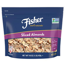 Load image into Gallery viewer, FISHER Chef's Naturals Sliced Almonds, 16 oz, Naturally Gluten Free, No Preservatives, Non-GMO
