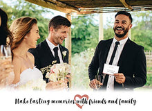 Load image into Gallery viewer, 50 Rose Gold Wedding Advice Cards - Well Wishes for Bride &amp; Groom - Perfect Guest Book Alternative, Bridal Shower Games, Wedding Decorations for Reception, Marriage Advice for Mr &amp; Mrs
