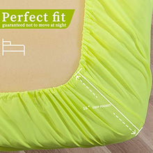 Load image into Gallery viewer, Bedlifes Luxury Bed Sheet Set – Fluorescent Green Sheets Super Soft Microfiber Sheets – 16&quot;Deep Pocket – Wrinkle Free Egyptian Sheets -Hypoallergenic King Sheet Set – Lemon Yellow 4 Piece
