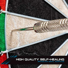 Load image into Gallery viewer, EastPoint Sports Bristle Dartboard Sets, Brazilian Self-Healing Sisal Fibers, Easy-to-Mount Board- Perfect for Family Game Room, basements, bar, Man cave, or Garage

