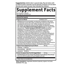 Load image into Gallery viewer, Garden of Life RAW Probiotics Vaginal Care Shelf Stable - 50 Billion CFU Guaranteed Through Expiration, Acidophilus - Once Daily - Certified Gluten Free - No Refrigeration - 30 Vegetarian Capsules
