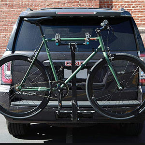 LITE-WAY 2-Bike Bicycle Hitch Mount Carrier Rack - Heavy Duty Bicycle Carrier Fit Most Sedans, Hatchbacks, Minivans, SUV (2 Inch Receiver)