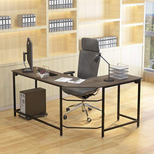 Load image into Gallery viewer, WeeHom L Shaped Desk Corner Gaming Computer Desk for Home Office Sturdy PC Laptop Table Workstation,Small Size
