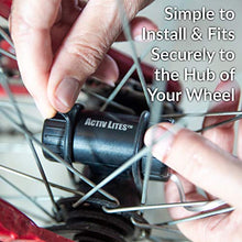 Load image into Gallery viewer, Activ Life Bicycle Spoke Lights (2 Tires, Color-Changing) Fun Accessory for Cool Beach Cruisers, Top Mountain, BMX Trick, Road, Recumbent, Commuting, Tandem, Kids &amp; Folding Bike Best Wheel Lights
