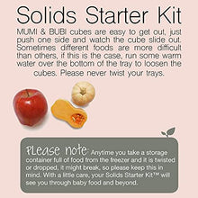 Load image into Gallery viewer, Mumi&amp;Bubi Solids Starter Kit, Two Reusable Baby Food Freezer Storage Trays - Perfect Container for Homemade Baby Food - Each Tray has 21 x 1 oz Cubes, 42 oz Total Capacity
