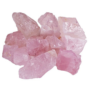 Hypnotic Gems 1 lb Bulk Rose Quartz Rough from Madagascar - Large 1" Natural Raw Stones & Fountain Rocks for Tumbling, Cabbing, Polishing, Wire Wrapping, Wicca & Reiki Crystal Healing