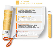 Load image into Gallery viewer, Kimberbell Cut Away Stabilizer Ultralight Weight Mesh - 12”x10 Yd Roll - Cut into Variable Sizes, for Machine Embroidery, Hand Sewing, Quilting, Piecing Projects, Appliqués, Crafting &amp; More! KDST110
